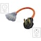 Ac Works Power Strip Cord, STW, 6-15/20R, 14-50P, 1.5 ft., Orange S1450W620-018 - alternate 6